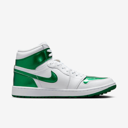 Men's Air Jordan 1 High Golf 'Metallic Green' Shoes