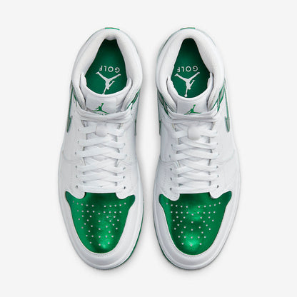 Men's Air Jordan 1 High Golf 'Metallic Green' Shoes