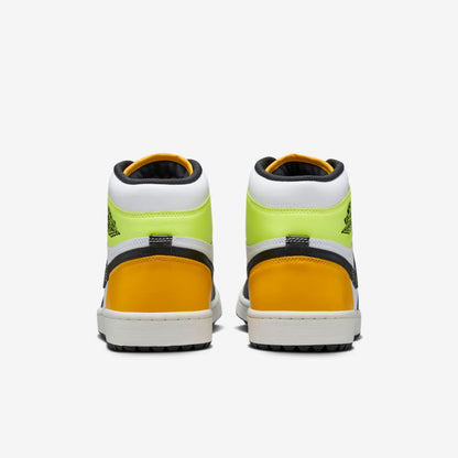 Men's Air Jordan 1 High Golf 'Volt Gold' Shoes