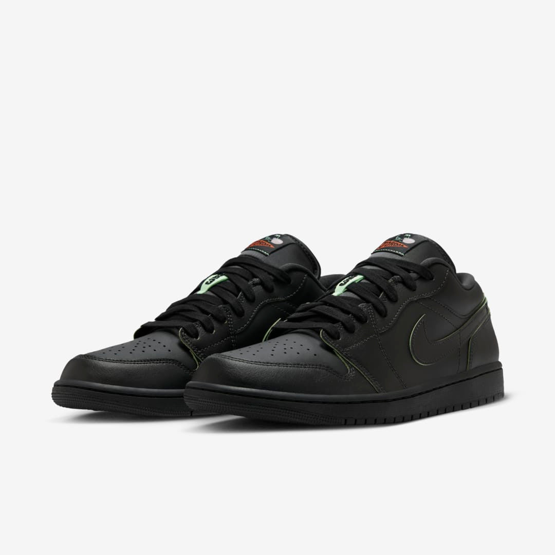 Men's Air Jordan 1 Low 'Black Cat Mascot' Shoes