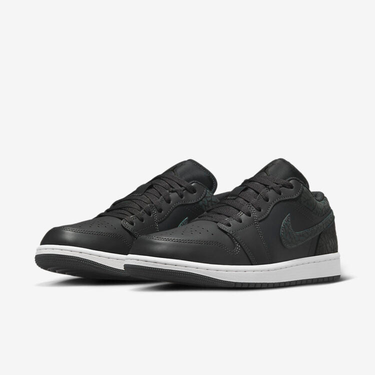 Men's Air Jordan 1 Low 'Black Elephant' Shoes