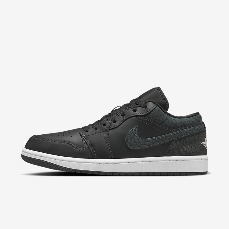 Men's Air Jordan 1 Low 'Black Elephant' Shoes