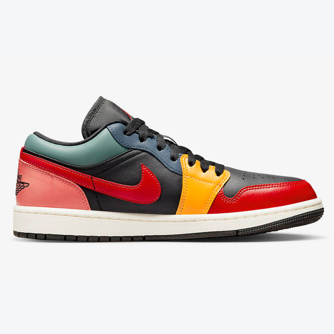 Men's Air Jordan 1 Low 'Black Multi' Shoes