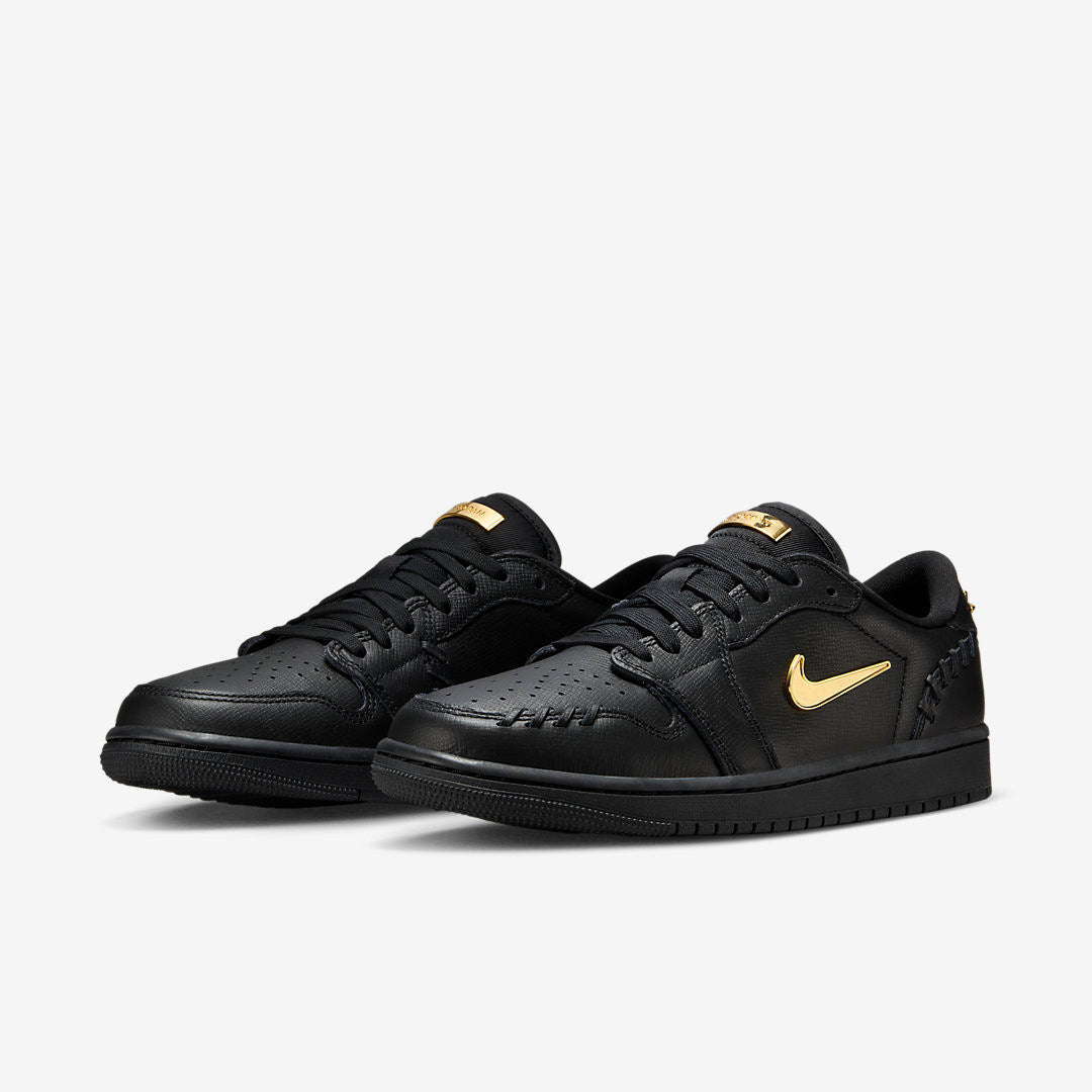 Men's Air Jordan 1 Low 'Black Metallic Gold' Shoes