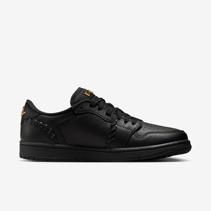 Men's Air Jordan 1 Low 'Black Metallic Gold' Shoes