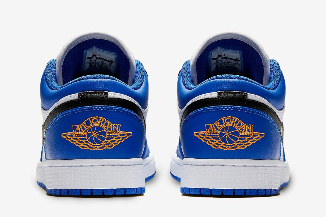 Men's Air Jordan 1 Low 'Blue Orange' Shoes