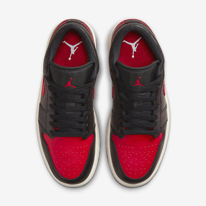 Men's Air Jordan 1 Low 'Bred Sail' Shoes
