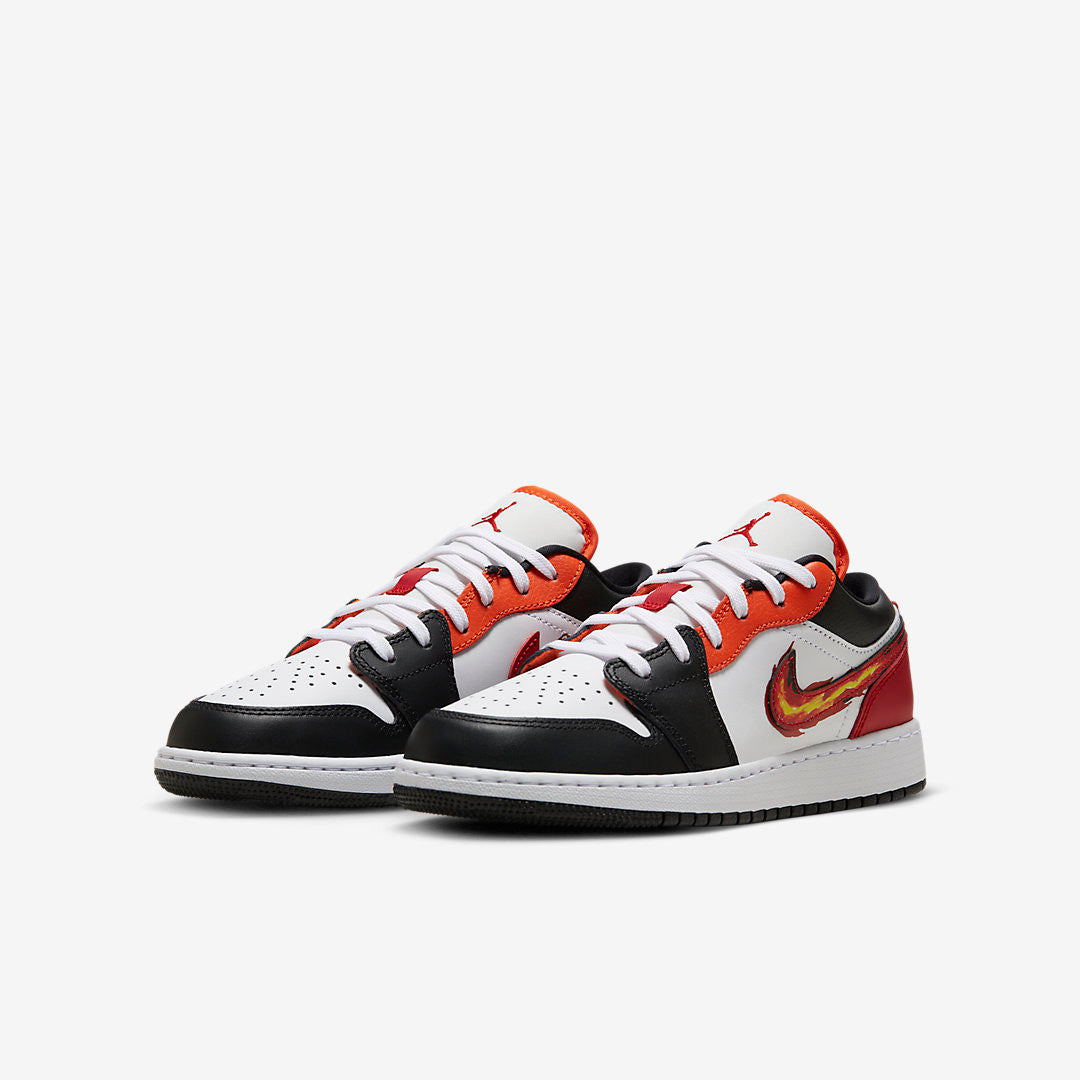 Men's Air Jordan 1 Low 'Flaming Swoosh' Shoes