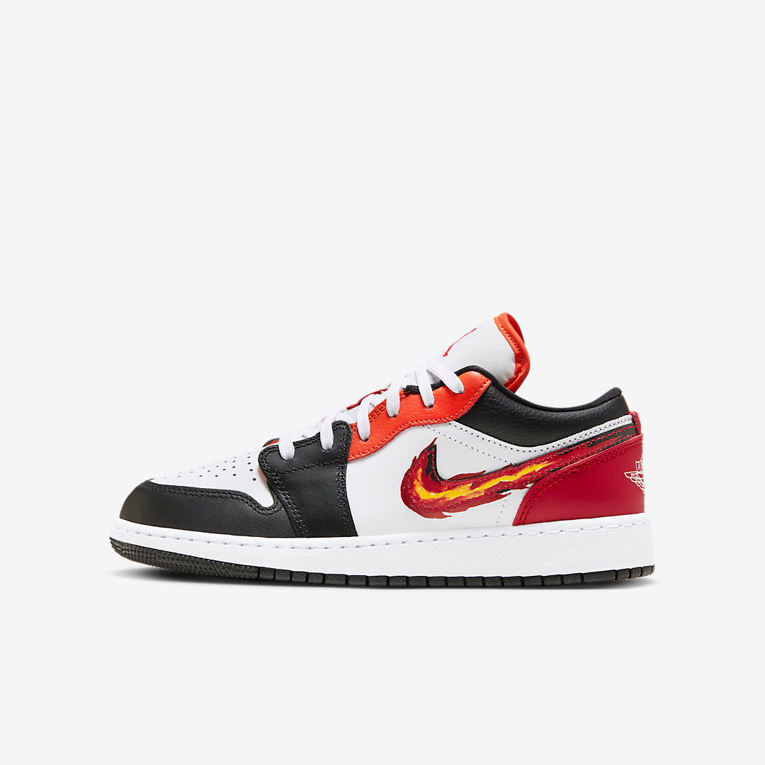 Men's Air Jordan 1 Low 'Flaming Swoosh' Shoes