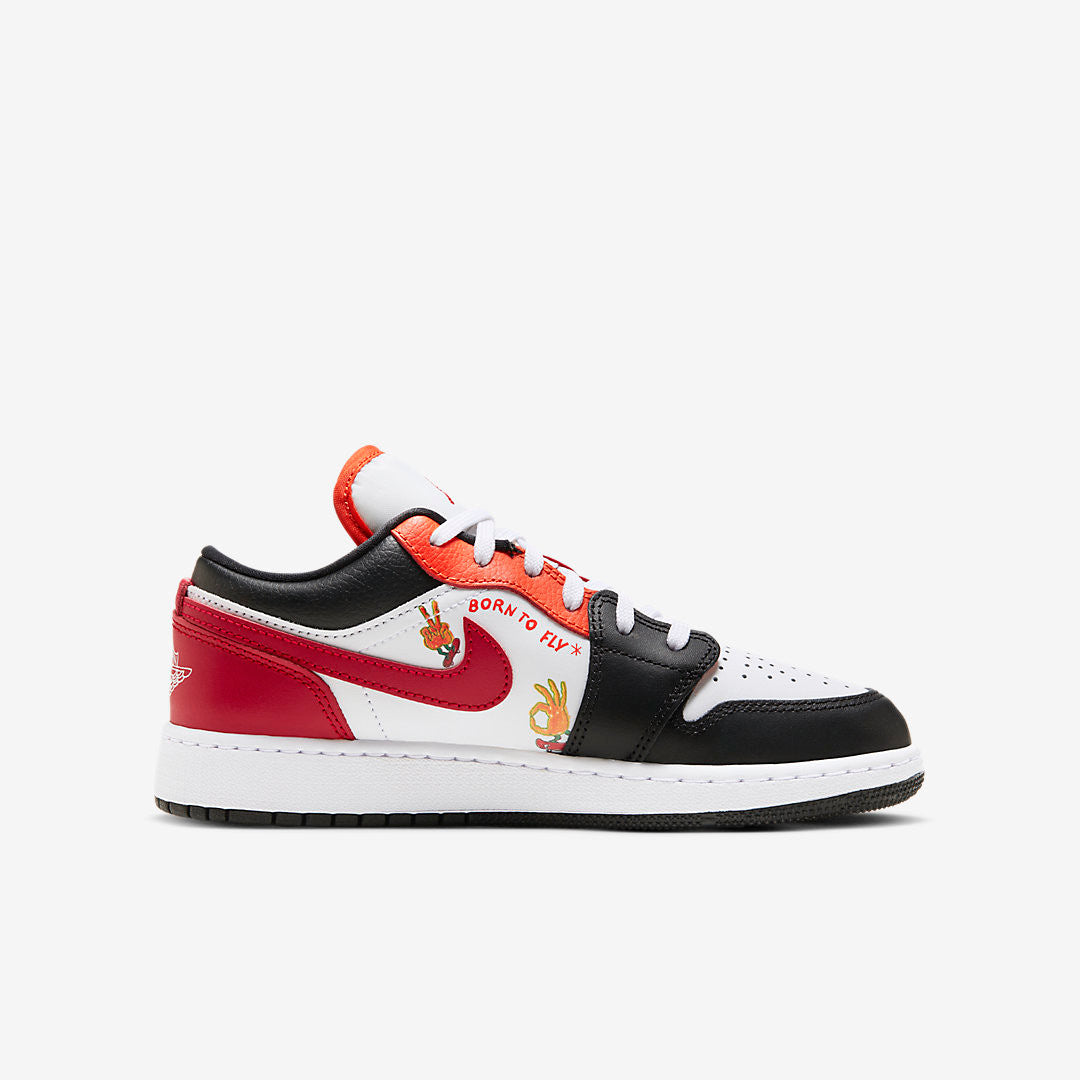 Men's Air Jordan 1 Low 'Flaming Swoosh' Shoes