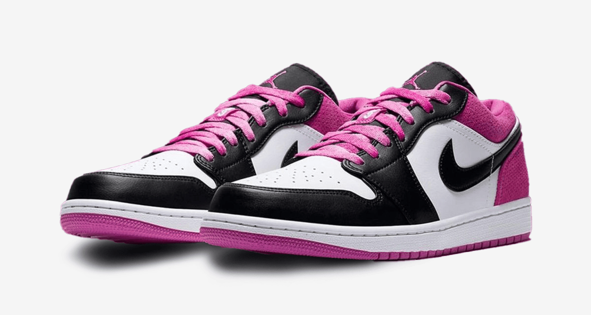 Men's Air Jordan 1 Low 'Fuchsia' Shoes