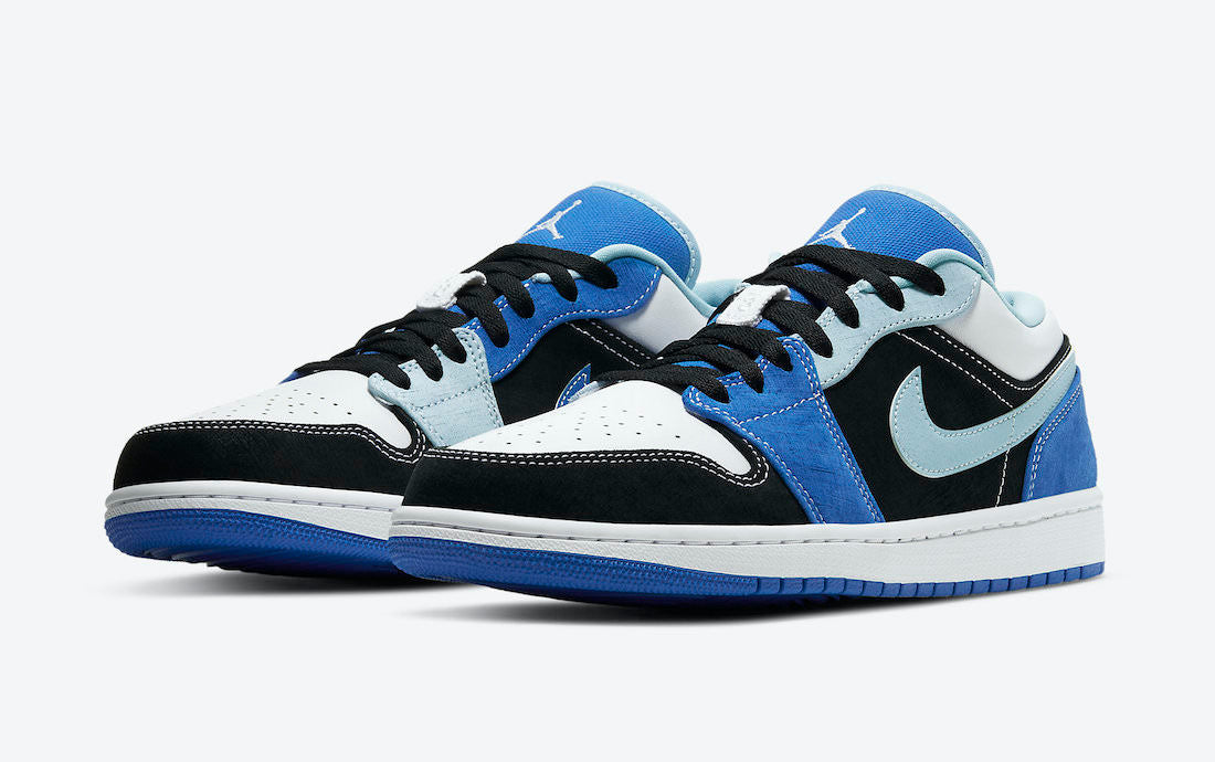 Men's Air Jordan 1 Low 'Light Blue' Shoes