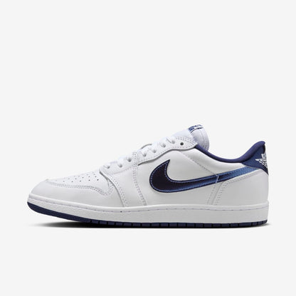 Men's Air Jordan 1 Low 'Metallic Navy' Shoes