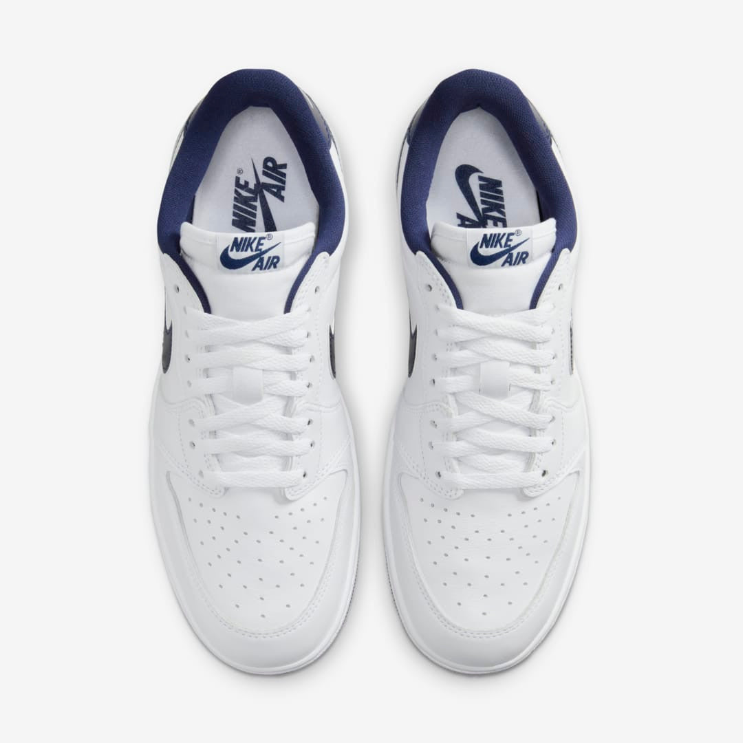 Men's Air Jordan 1 Low 'Metallic Navy' Shoes