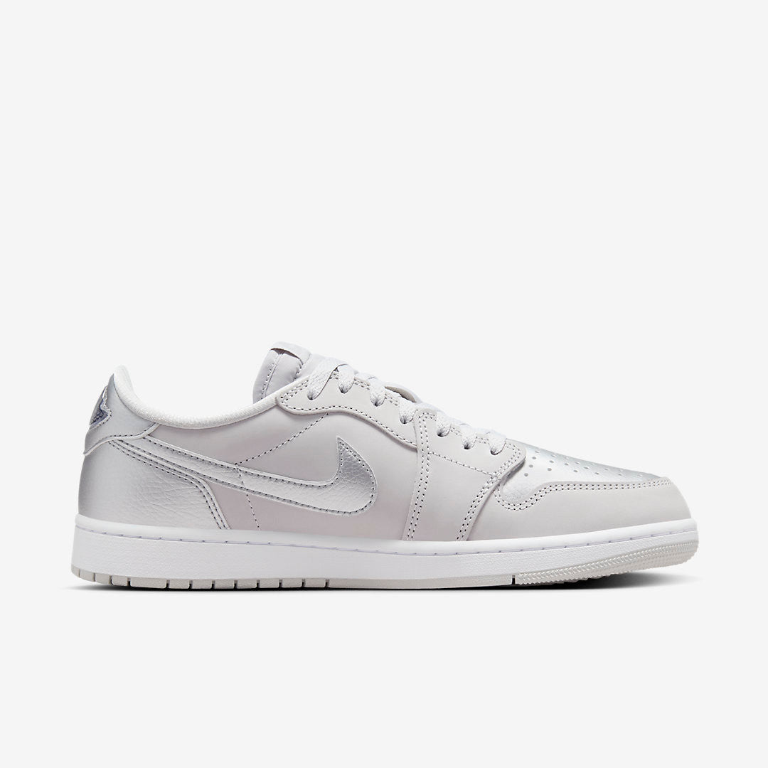 Men's Air Jordan 1 Low 'Metallic Silver' Shoes