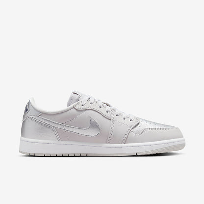 Men's Air Jordan 1 Low 'Metallic Silver' Shoes
