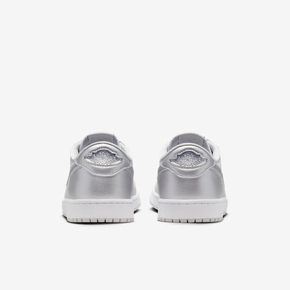Men's Air Jordan 1 Low 'Metallic Silver' Shoes