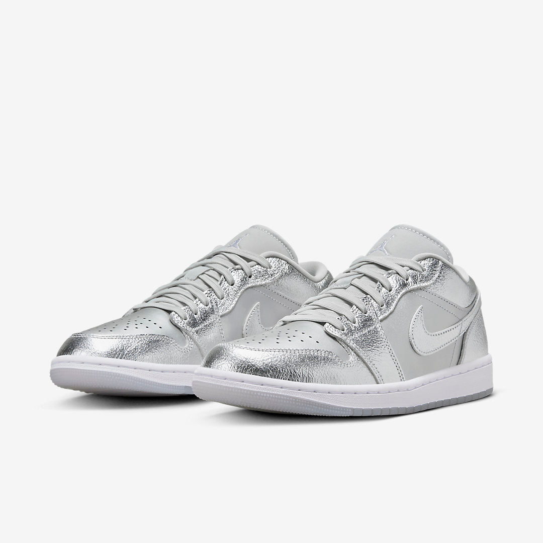 Men's Air Jordan 1 Low 'Metallic Silver' Shoes