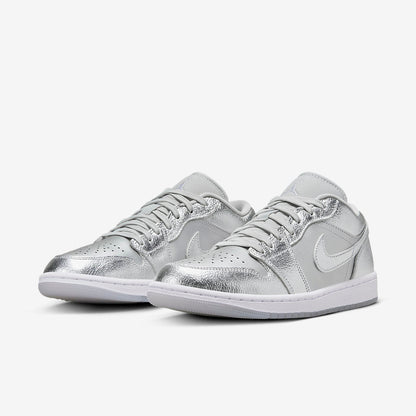 Men's Air Jordan 1 Low 'Metallic Silver' Shoes