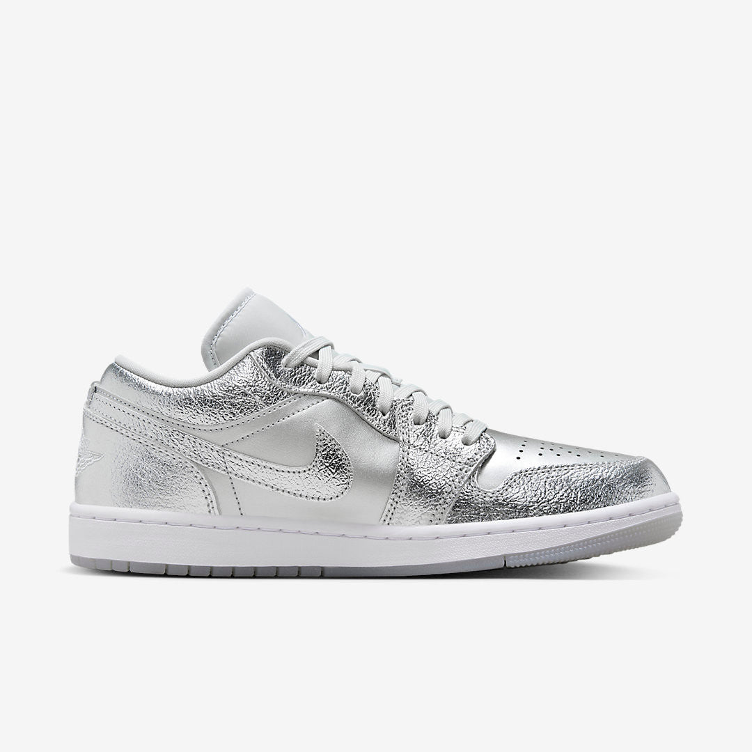 Men's Air Jordan 1 Low 'Metallic Silver' Shoes