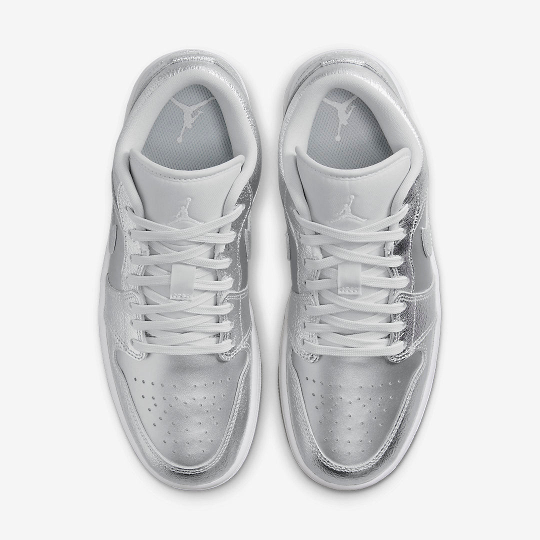Men's Air Jordan 1 Low 'Metallic Silver' Shoes