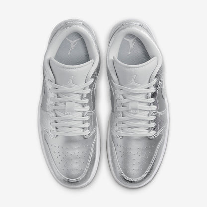 Men's Air Jordan 1 Low 'Metallic Silver' Shoes