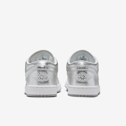 Men's Air Jordan 1 Low 'Metallic Silver' Shoes