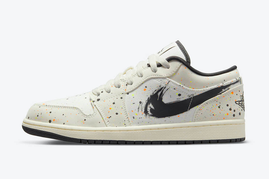 Men's Air Jordan 1 Low 'Paint Splatter' Shoes