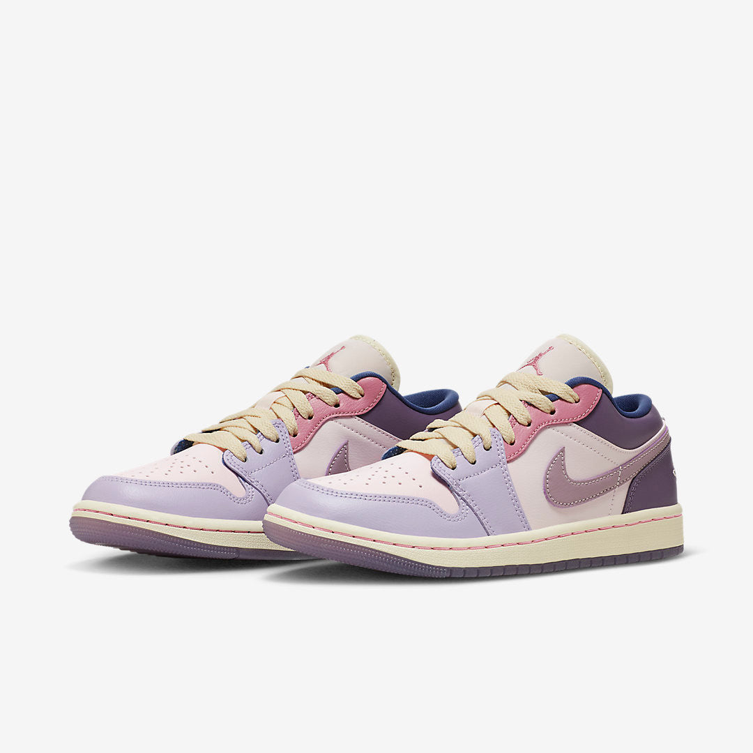 Men's Air Jordan 1 Low 'Pink Purple' Shoes