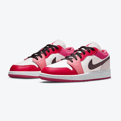 Men's Air Jordan 1 Low 'Pink Red' Shoes