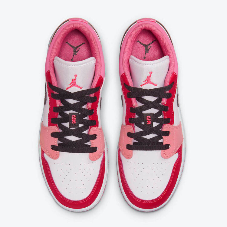 Men's Air Jordan 1 Low 'Pink Red' Shoes
