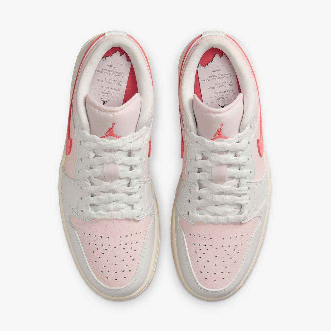 Men's Air Jordan 1 Low 'Strawberry Milkshake' Shoes