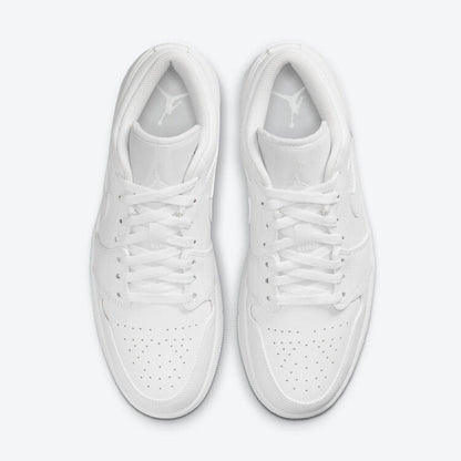Men's Air Jordan 1 Low 'Triple White' Shoes