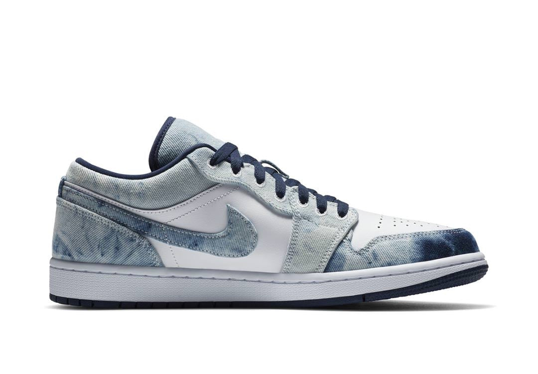 Men's Air Jordan 1 Low 'Washed Denim' Shoes