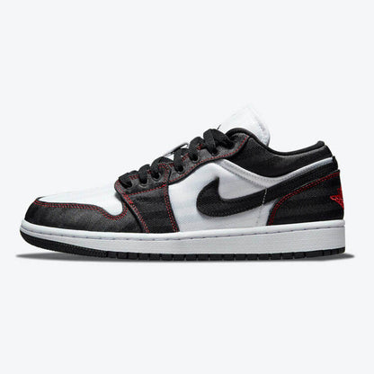 Men's Air Jordan 1 Low 'White Black' Shoes