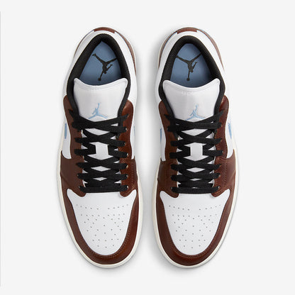Men's Air Jordan 1 Low 'White Black Sail' Shoes