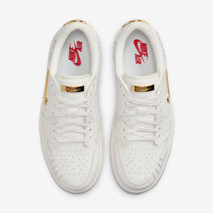 Men's Air Jordan 1 Low 'White Metallic Gold' Shoes