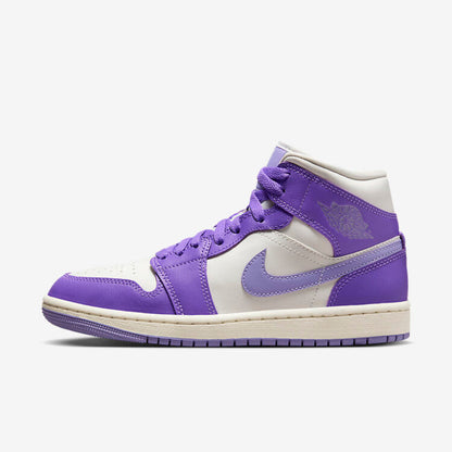 Men's Air Jordan 1 Mid 'Action Grape' Shoes
