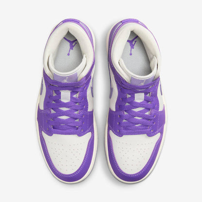 Men's Air Jordan 1 Mid 'Action Grape' Shoes
