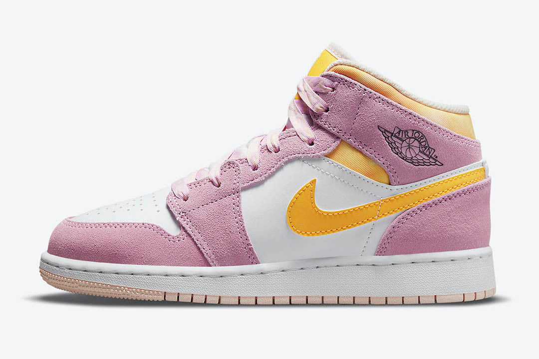 Men's Air Jordan 1 Mid 'Arctic Pink' Shoes