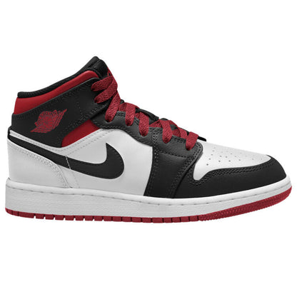 Men's Air Jordan 1 Mid 'Black Toe' Shoes
