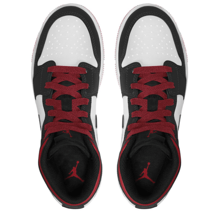 Men's Air Jordan 1 Mid 'Black Toe' Shoes
