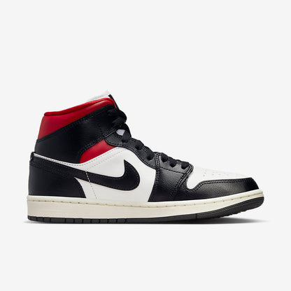 Men's Air Jordan 1 Mid 'Black Toe' Shoes