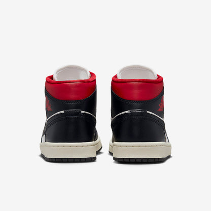 Men's Air Jordan 1 Mid 'Black Toe' Shoes