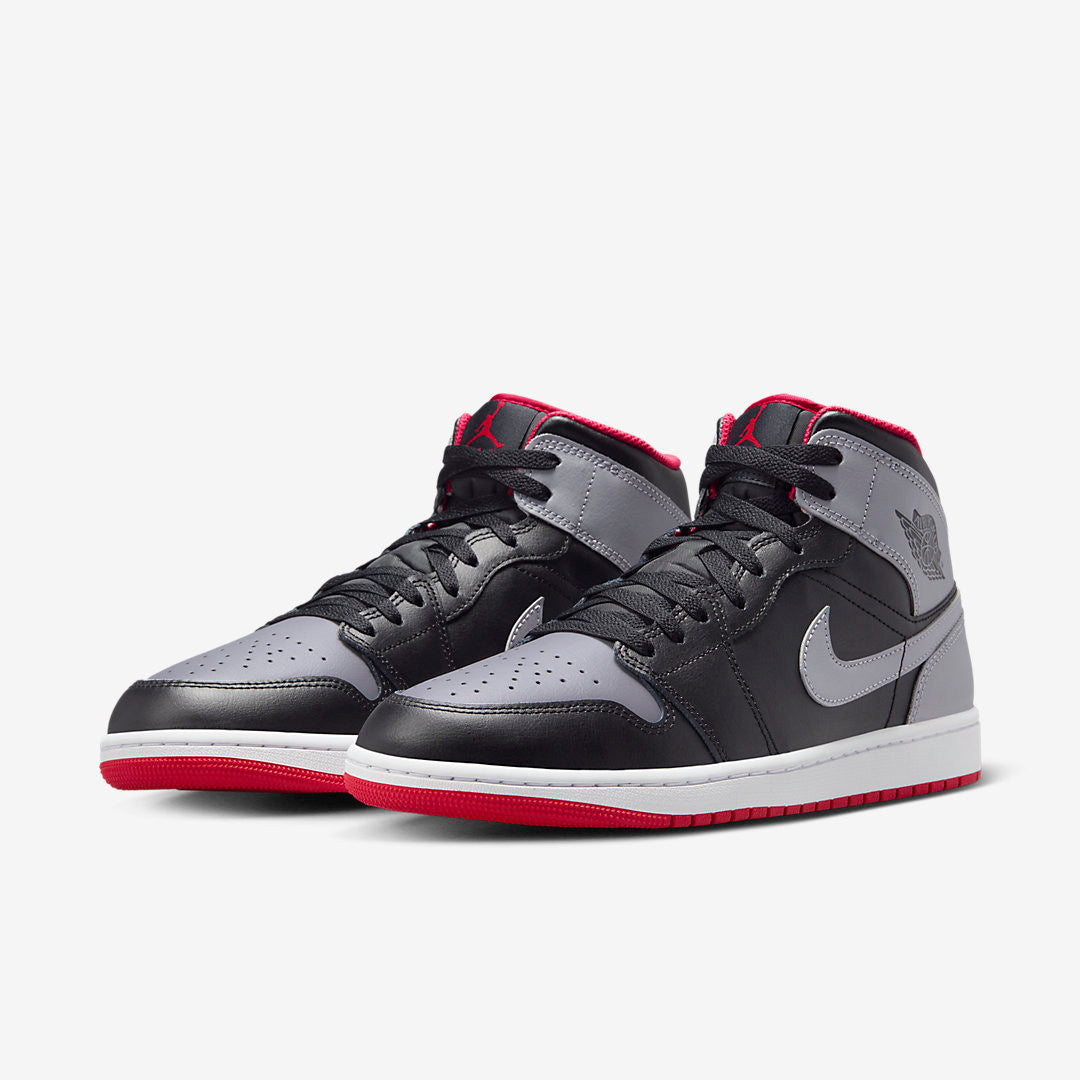 Men's Air Jordan 1 Mid 'Black Cement Grey' Shoes