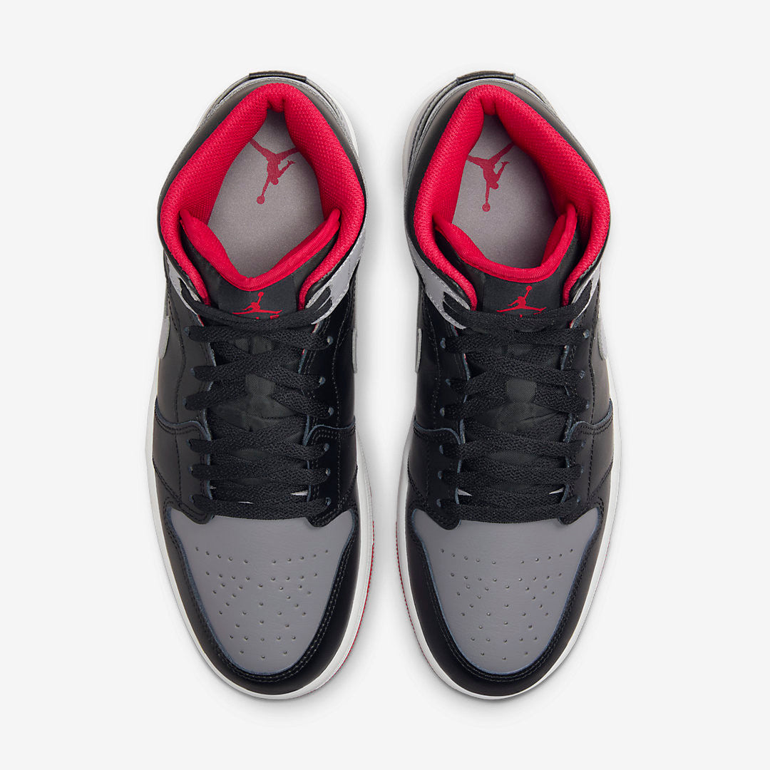 Men's Air Jordan 1 Mid 'Black Cement Grey' Shoes