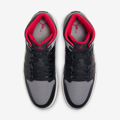 Men's Air Jordan 1 Mid 'Black Cement Grey' Shoes