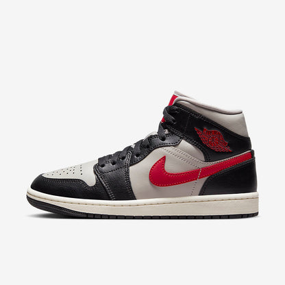 Men's Air Jordan 1 Mid 'Black Gym Red' Shoes