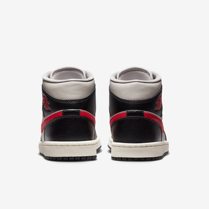 Men's Air Jordan 1 Mid 'Black Gym Red' Shoes