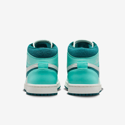 Men's Air Jordan 1 Mid 'Bleached Turquoise' Shoes